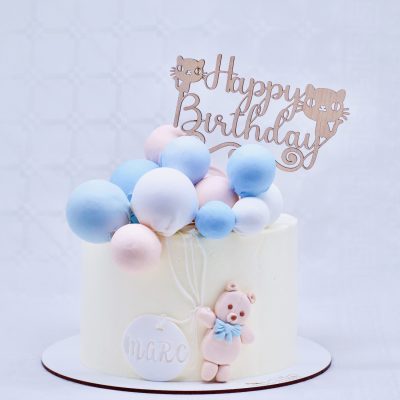 Cake topper "Happy birthady, kitty"
