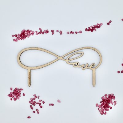 Cake topper "AMOR INFINITO"